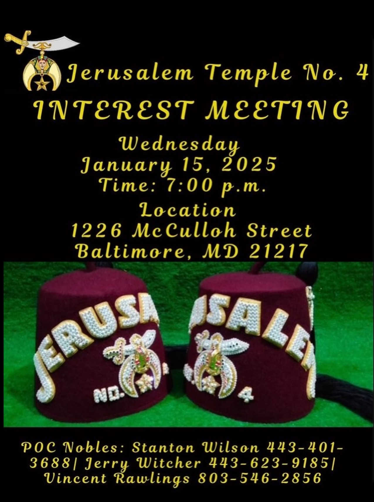 Event flyer for Interest Meeting