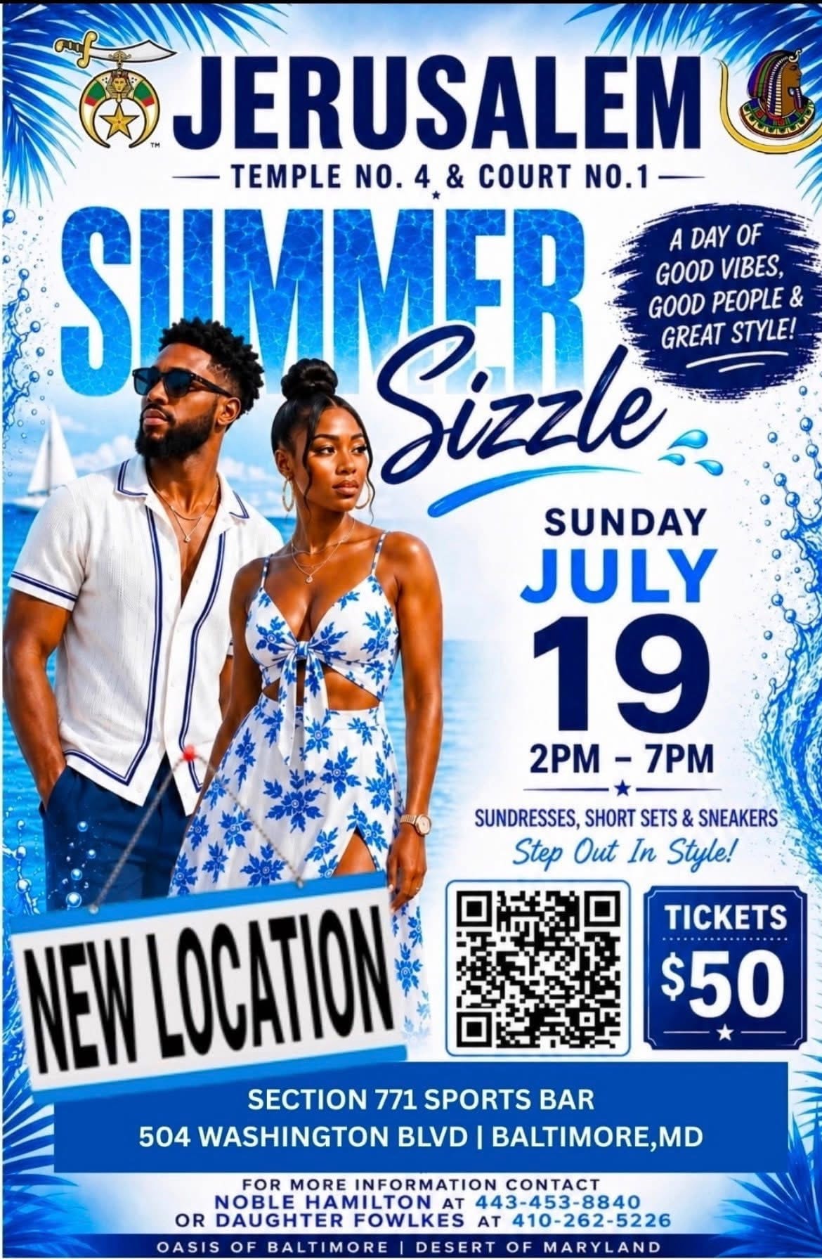 Event flyer for Summer Sizzle 2026