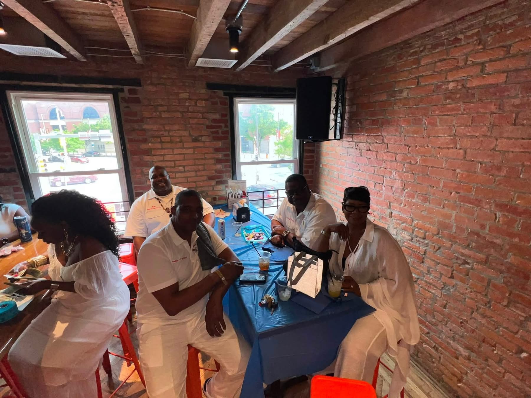 Nobles gathered upstairs at the Summer Sizzle