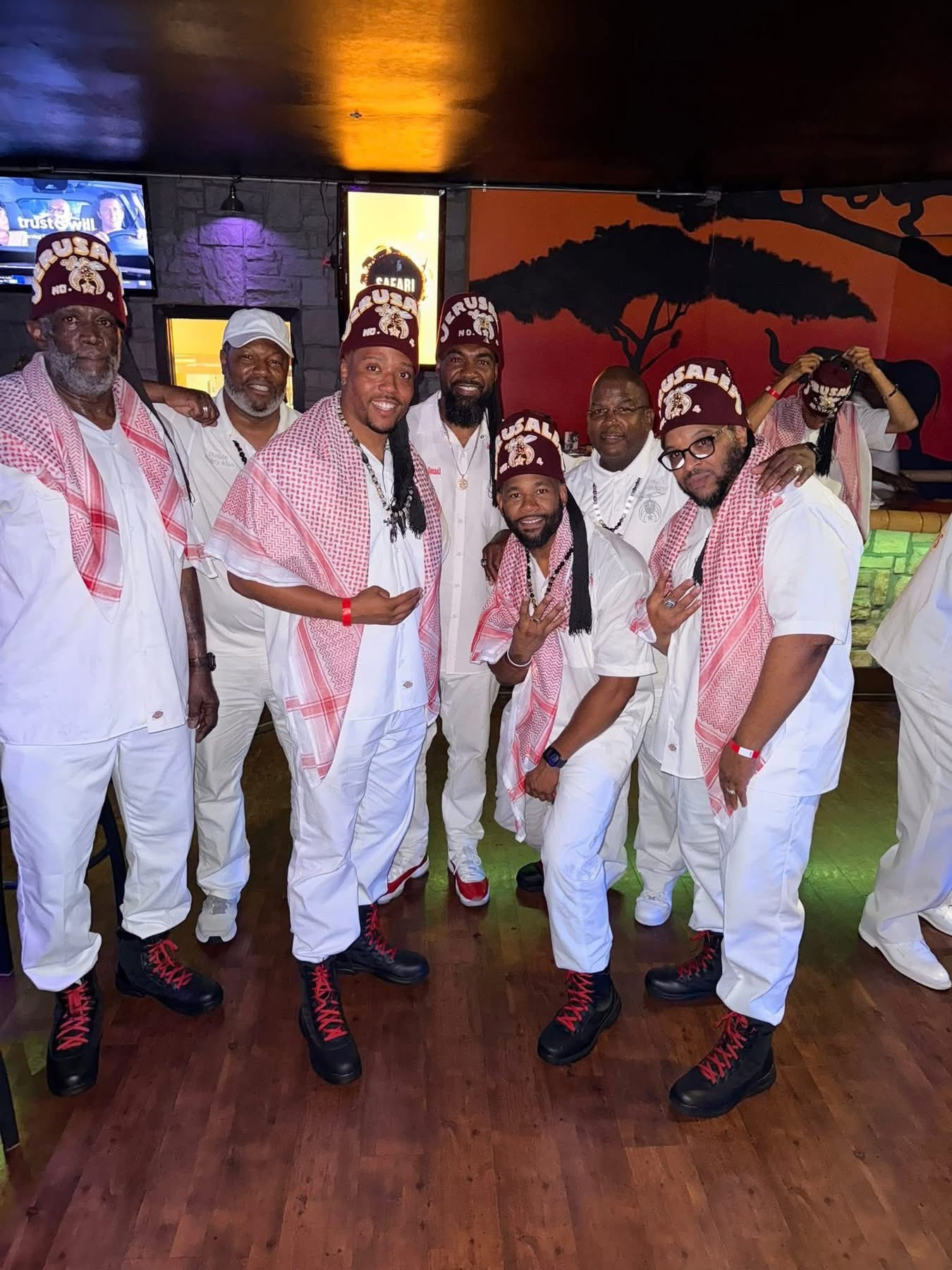 Nobles and guests at the White Sands Affair White Party