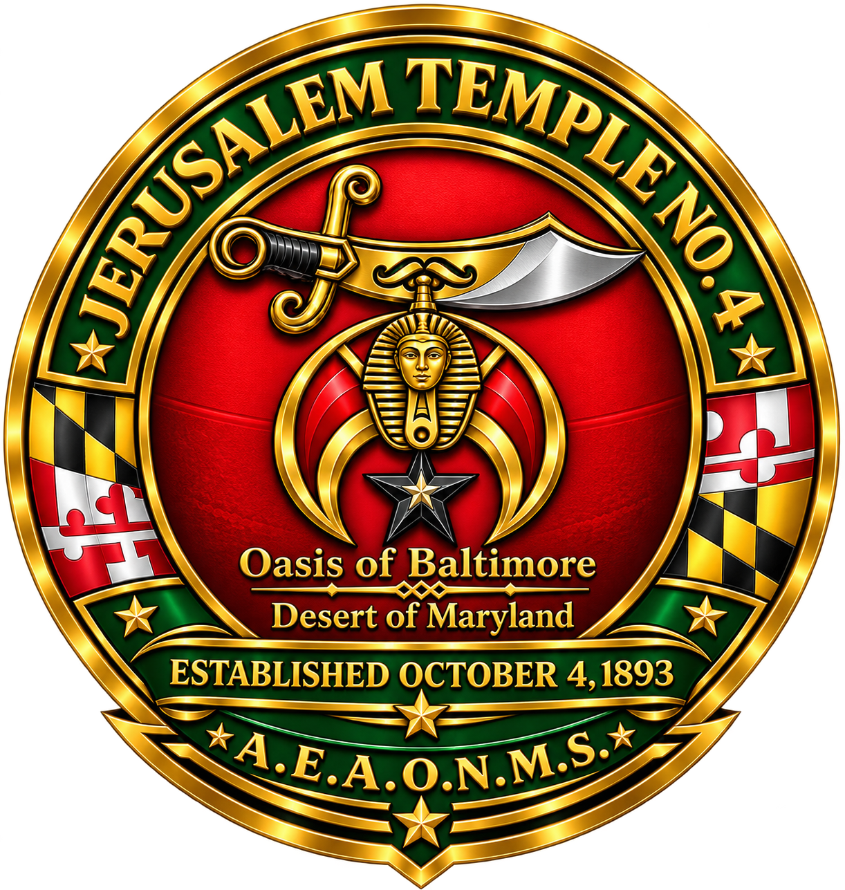 Jerusalem Temple No. 4 emblem